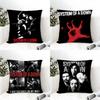 Metal Band System of a Down Pillow Case Cotton Linen Fabric Square Zipper Pillowcase Home Decorative Living Room
