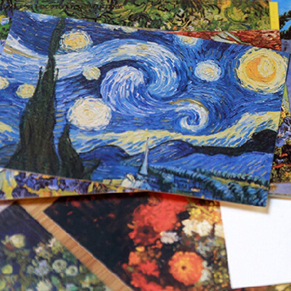 PCs/lot Colourful Gift Office & School Supplies New Postcards Retro Bookmark Van Gogh Oil Painting
