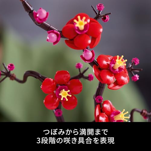 LEGO Botanical Plum Toy Подарок на день рождения Блок Рождество Мужчины Женщины Букет Искусственный цветок Украшение Интерьер Стильный 10369