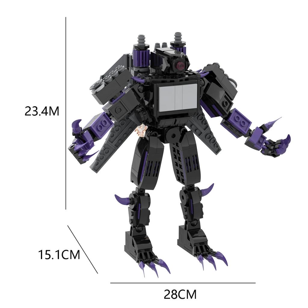 Moc Skibidi Туалет Фигурки строительные блоки, Camerman Titan Speakerman Surveillance Man TVMan Мальчики Кирпичи Игрушки для детей Подарок