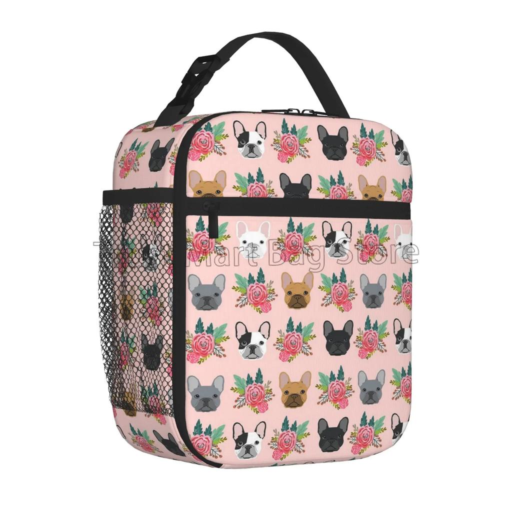Французский бульдог щенок мордашка изолированный ланч-бокс для работы школы пикника многоразовый портативный термохолодильник ланч-бокс для женщин и детей