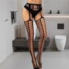 Новые сексуальные женские ажурные колготки больших размеров, кружевные колготки на подтяжках, чулки