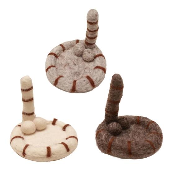 Фетровая подставка под кружку в виде кошачьей попы Смешные подставки под кофе Мягкие впитывающие коврики для стола Элегантный декор для дома Подарок для любителей кошек