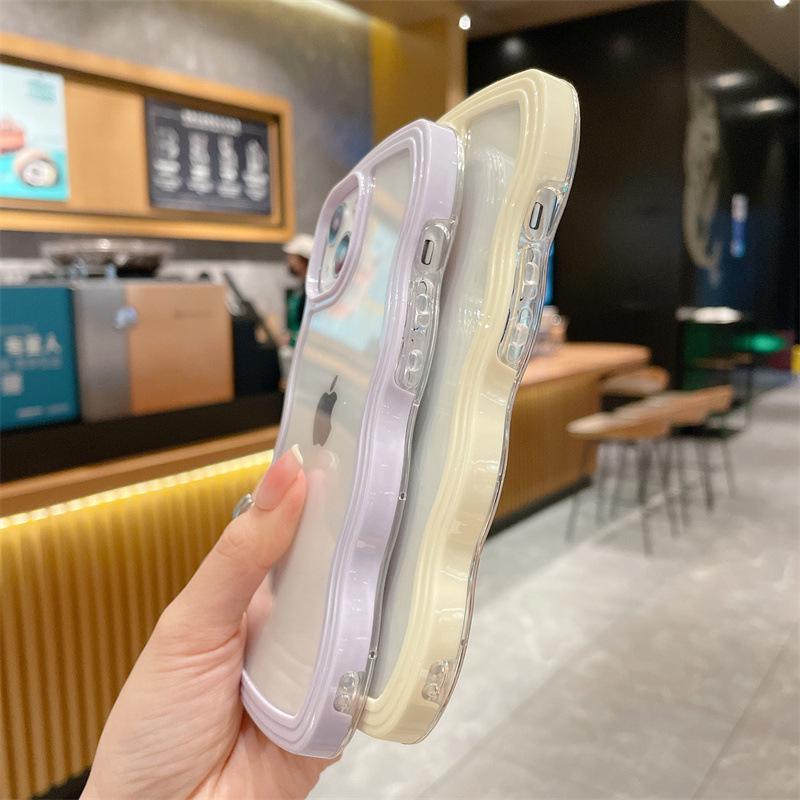 Креативный чехол Wave Edge Solid Color для iPhone 11/X до iPhone 16 Pro Max (Подходит для iPhone 13-15) - Дизайн «два в одном»