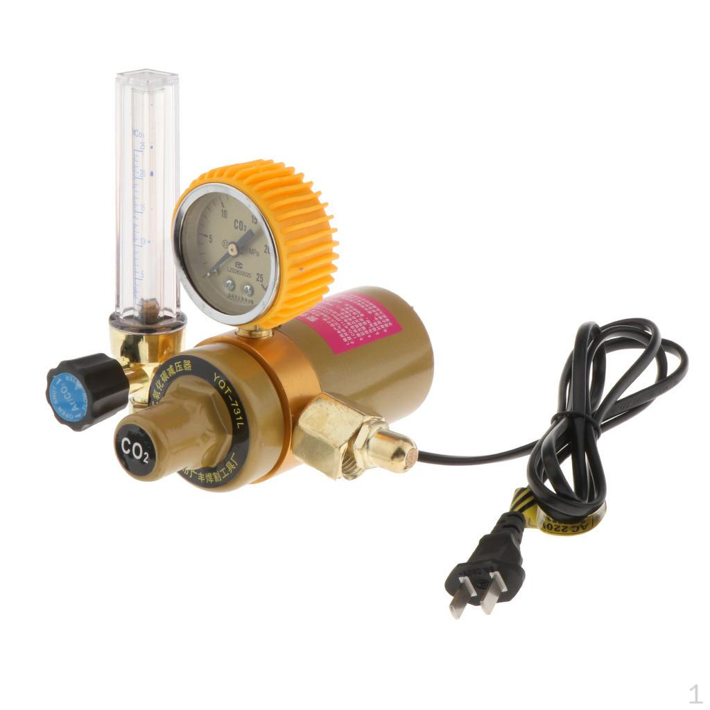 Co2 Carbon Dioxide Pressure Reducer Heated Regulator