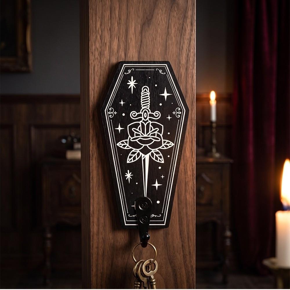 Wooden Wall Mounted Hook Star Moon Wall Hanging Hooks Characterful Key Holder Hallway