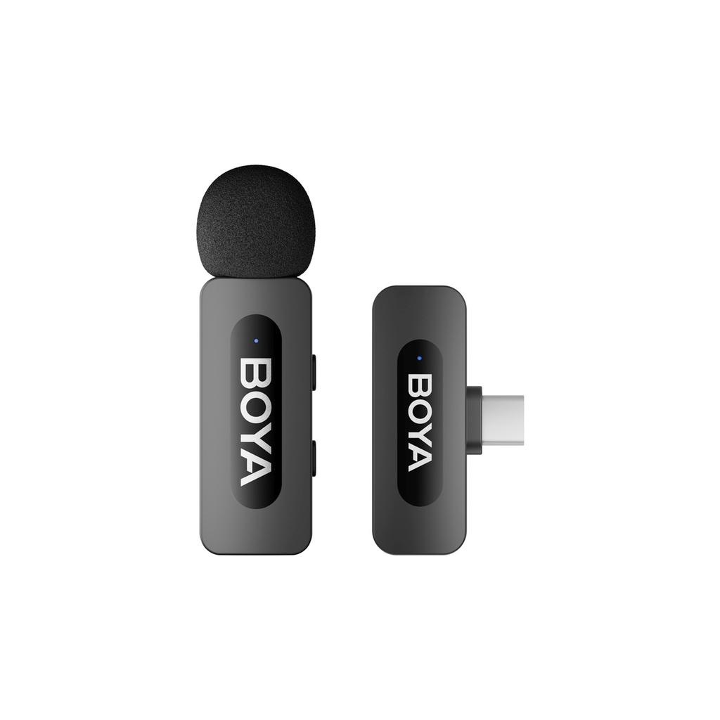 Wireless Microphone with Clip 120dB 2.4GHz USB-C - Black