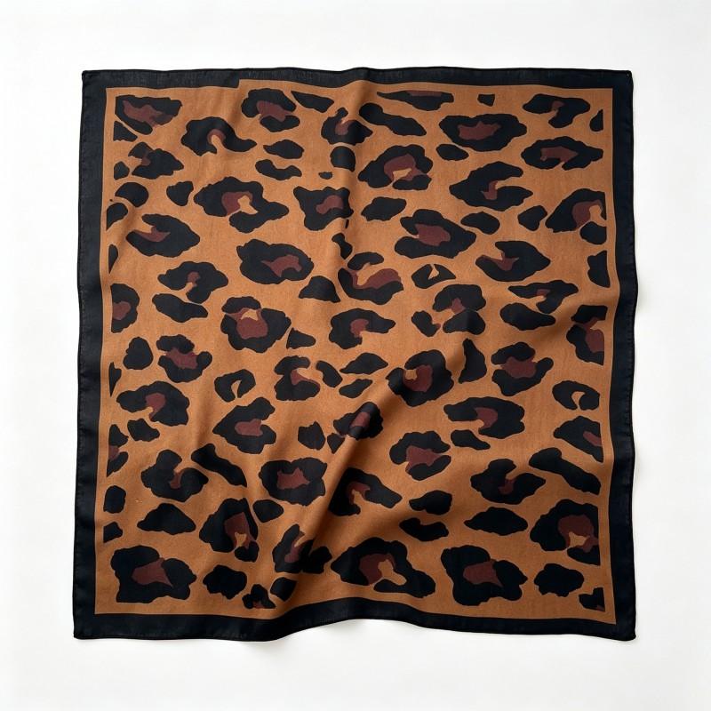 70x70cm Nylon Square Scarf Women Vintage Print Lightweight Accessory Office Casual Hair Styling