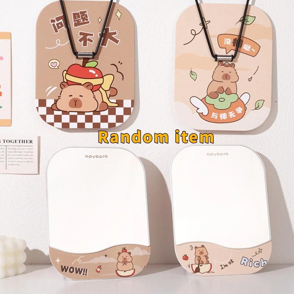 Cartoon Standing Makeup Mirror Adjustable Desktop Makeup Mirror Portable Single-sided Mirror  Gift