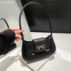 2025 New Simple Fashion Casual Small Square Bag Women's Simple Fashion Baguette Bag Trendy Fashion Shoulder Armpit Bag