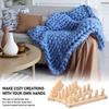 Wooden Loom Chunky Knitting Blanket Machine DIY Crafts Hand Knitting Tool Handmade Weaving Kit for Blanket Making Handicrafts