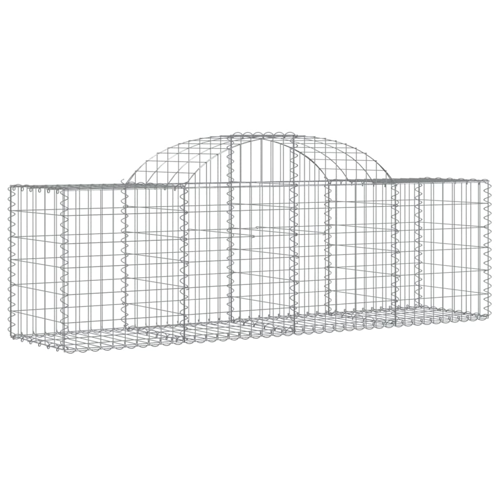 Vidaxl Kosze Gabionowe, 25 Szt, 200X50X60/80 Cm, Galwanizowane Żelazo