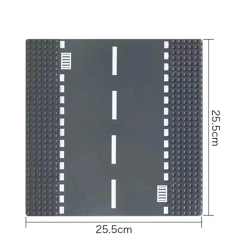 32X32 Dots Building Block Base Plate 25.5X25.5Cm Grassland River,Tropical Treehouse & City Road Street Scenery Bricks Toys