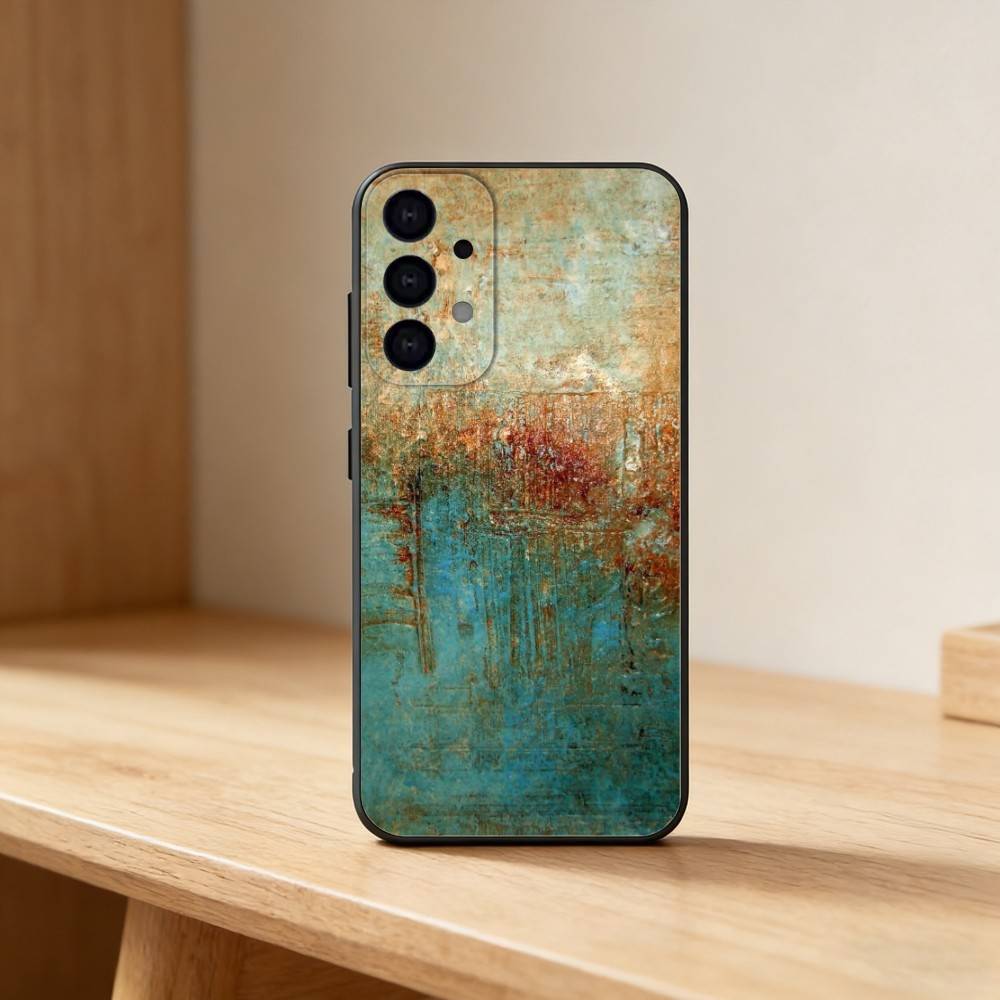 Retro Rust D-Design Phone Case For Samsung S25,S24,S21,S22,S23,S30,Ultra,S20,Plus,Fe,Lite Black Shell