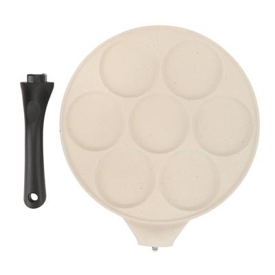 Сковорода для блинов из алюминиевого сплава с антипригарным покрытием и эргономичной ручкой для яиц, гамбургеров и завтраков