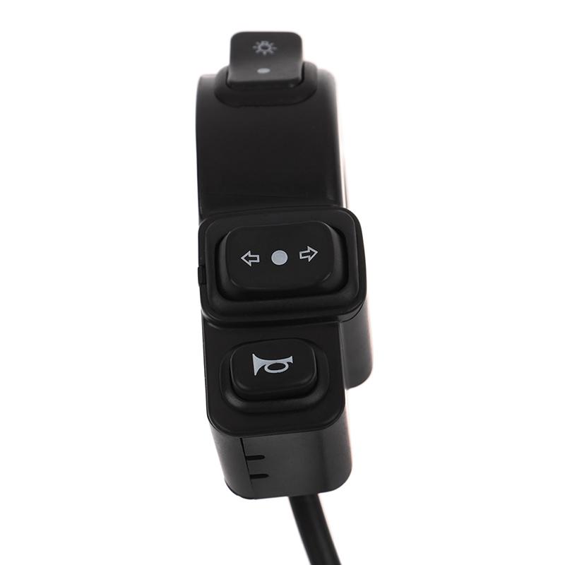 3 In1 Motorcycle Switch Electric Bike Scooter Turn Signal Horn Button 22Mm