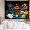 Scooby-Doo Print Tapestry, Backdrop, Easy Setup, Ideal for Bedroom, Office & Living Room, with Aesthetic Wall Hanging Decor.