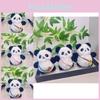 Padded Panda Cute Plush Keychain Toy For Bags Featuring Soft Fleece Short