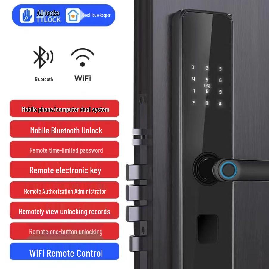 Семицветный Радужный Умный Замок: Замок с Bluetooth, отпечатком пальца и паролем для гостевых домов и арендного жилья