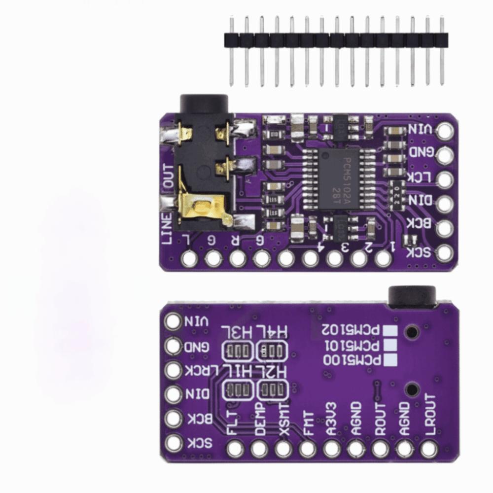 Digital Audio I2S Player Module PCM5102A DAC PCM5102A I2S Module PCM5102 Audio Board Raspberry Pi