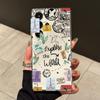 Чехол-открытка для путешествий для Samsung Galaxy A35 A55 A53 A54 A34 5G Note 20 S23 S25 S24 S22 S21 Ultra FE Plus Прозрачный ТПУ Fundas