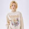 [mardimercredi] Футболка с длинным рукавом Flowermardi Jardin Масло арахиса