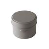 Takenaka Lunch Box HANGO LUNCH Round Microwave Safe Gray Upper 280ml Lower 320ml T-96438