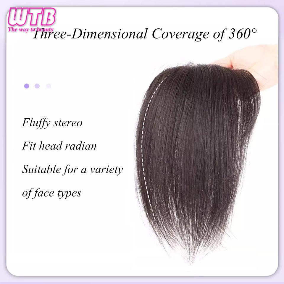 WTB синтетические накладные челки, наращивание челки на застежке, натуральные аккуратные накладные бахромы, топпер, шиньон, невидимые заколки, шиньоны