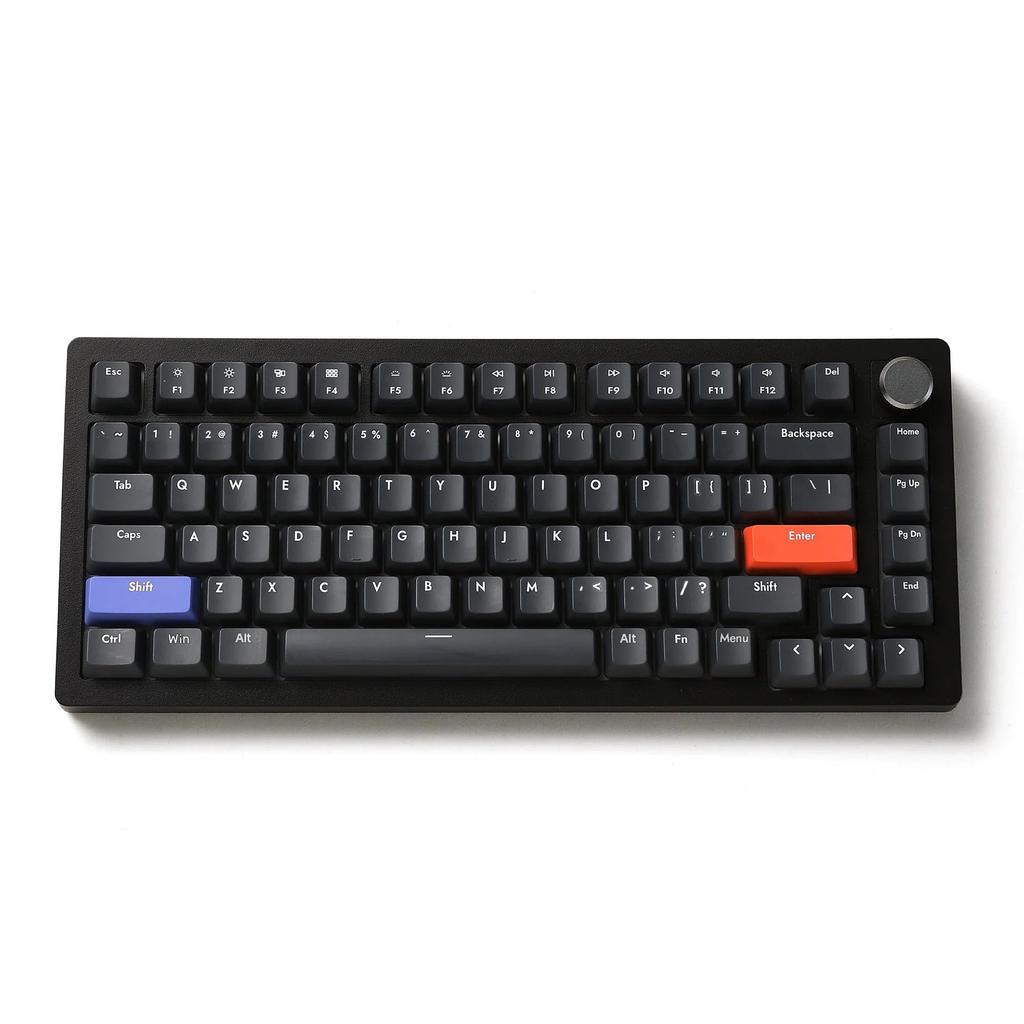 DrunkDeer A75 Rapid Trigger Keyboard Механическая TKL Магнитный переключатель RGB Проводная USB Компактная игровая 82 клавиши с ручкой Черная Anti-Ghosting Защита от проливания