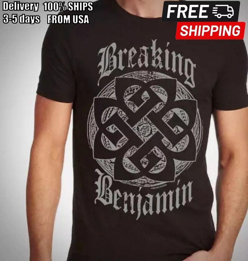 Музыкальная футболка Breaking Benjamin Cotton On Для фанатов S-5XL Унисекс футболка