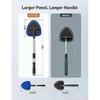 Car Windshield Cleaner, 4 Reusable Washable Microfiber Pads And Extendable Handle Car Windshield Wiper Kit  WSLIHV