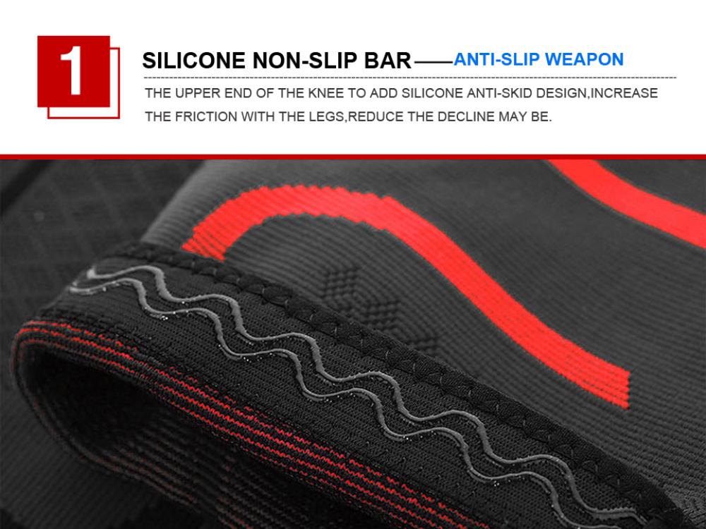 1 пара наколенников для фитнеса, бега, велоспорта, эластичные нейлоновые спортивные компрессионные наколенники для баскетбола, волейбола