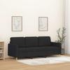 VidaXL 3-seater Sofa Black 180 Cm Fabric 359490