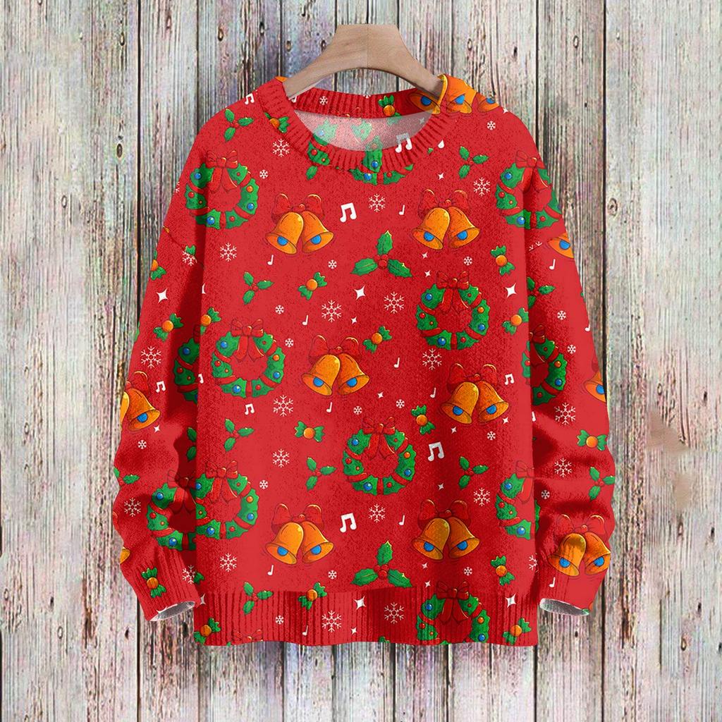Christmas Sweatshirts For Women Knit Sweater Cute Shirt Fall Crewneck Pullover Tops