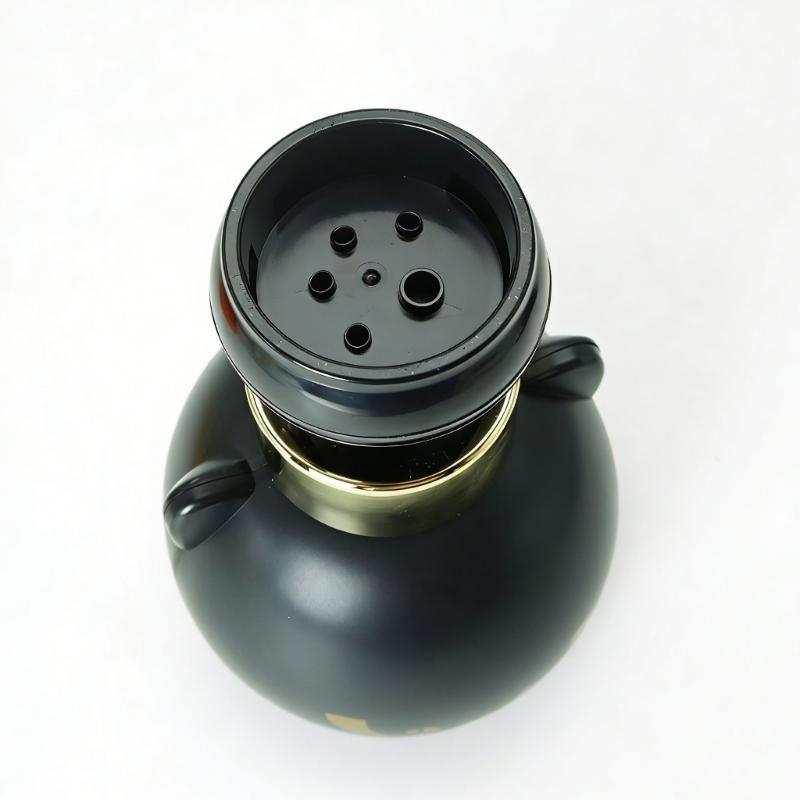 Lovely Black Puss Pattern Foam Soap Dispenser With Refillable Feature Creating Cats Paws Foam For Home Bathroom