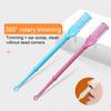 3/12 шт. Триммер для волос в носу 2-в-1, вращающийся на 360 градусов, резак для волос в носу, двусторонние лезвия, волосы в носу