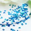 3D Butterfly Nail Glitter Flakes Holographic Iridescent Sequins 1 Set for Summer Beach Themed Nail Art Design