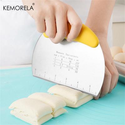 Кухонные инструменты для выпечки, полукруглый скребок для резки теста, хлеба, скребок из нержавеющей стали, бытовые инструменты для выпечки, гаджеты