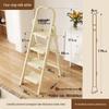 Multi-Functional Folding Indoor A-Frame Step Ladder with Handrail, Thickened Step Stool, Telescopic Design