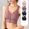 High-strength Shockproof Gathered Large Size Front Zipper Running Sports Bra Beautiful Back One-piece Shaping Underwear