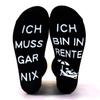 Новые немецкие носки ICH MUSS GAR NIX Cross-Border Cotton Creative Mid Tube Casual Floor Socks