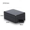 White Black Storage Case ABS Plastic Housing Instrument Case  Electronic Supplies