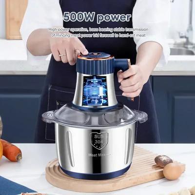 Электрические мясорубки из нержавеющей стали 304, измельчитель продуктов, многофункциональный овощерезка, измельчитель, мясорубка, комбайн для детского питания