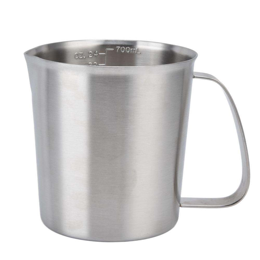 700ML Capacity Measuring Cup Heavy-Duty Stainless Steel Cup Coffee Cup Baking And Cooking