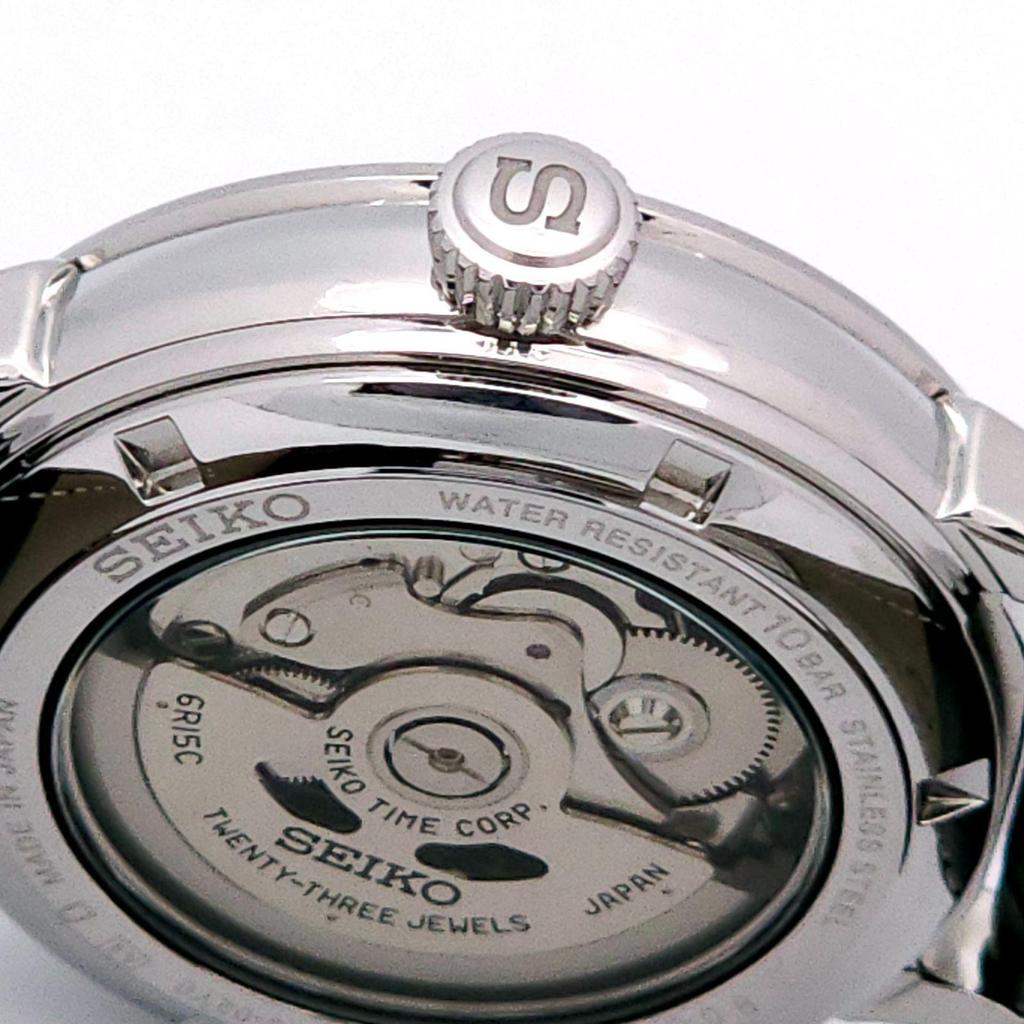 Б/у Хорошее состояние SEIKO Presage Механические 6R15-02Y0 Автоматические громкость Рабочий элемент Задняя крышка Эскизы