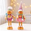 Stretch Legs Gingerbread Man Plush Ornament Biscuit Man Christmas Decor  Desktop Decoration