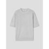 8SECONDS Boucle Two-Tone Round Short Sleeve Knit Light Gray