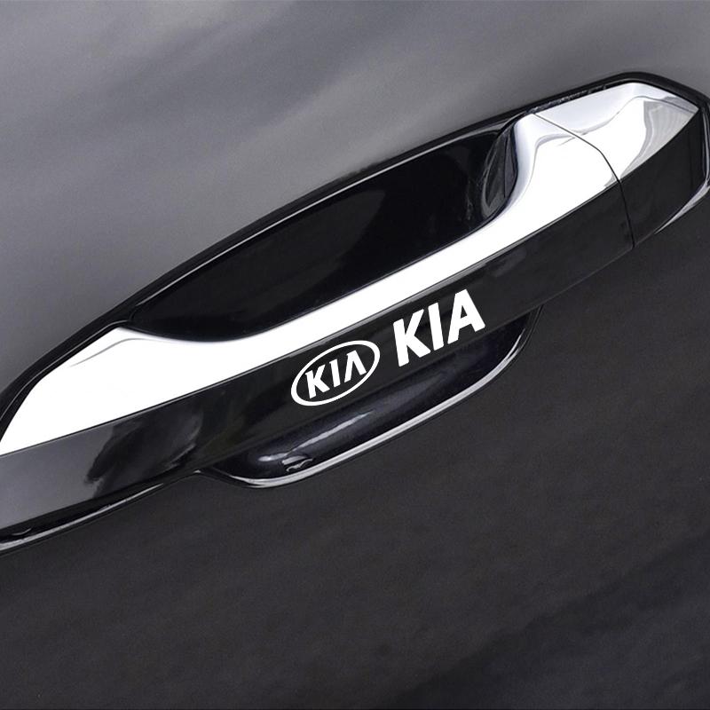 4 шт. Наклейки на дверные ручки автомобиля, Наклейки на шины и зеркала заднего вида, Стайлинг для KIA Sportage Rio Ceed Proceed Sorento Picanto Optima Niro