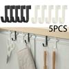 Metal Hooks Kitchen Cabinet Door Back Hook Bathroom Hanging Rack Clothes Coat Hat Towel Hanger Storage Hook Office Accessories