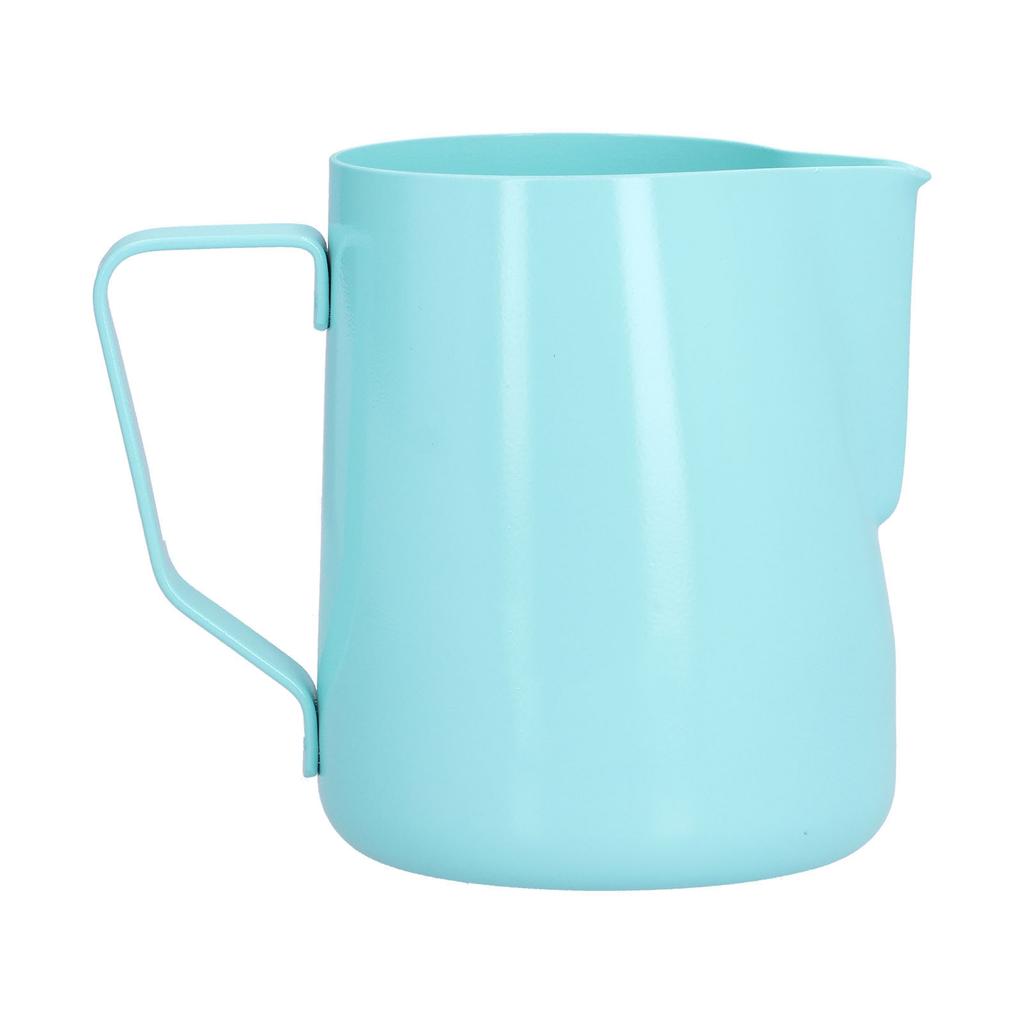 600ml Pointed Mouth Milk Frothing Pitcher Stainless Steel Thickened Milk Frother Cup for HomeBlue
